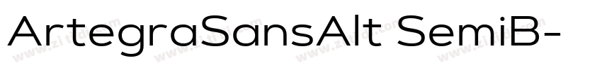 ArtegraSansAlt SemiB字体转换
